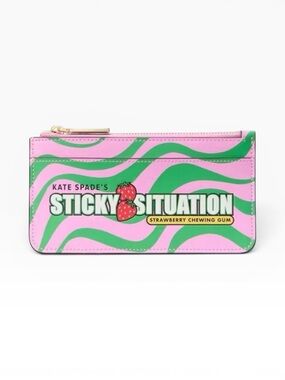 Kate Spade Bubble Gum Large Slim Card Holder